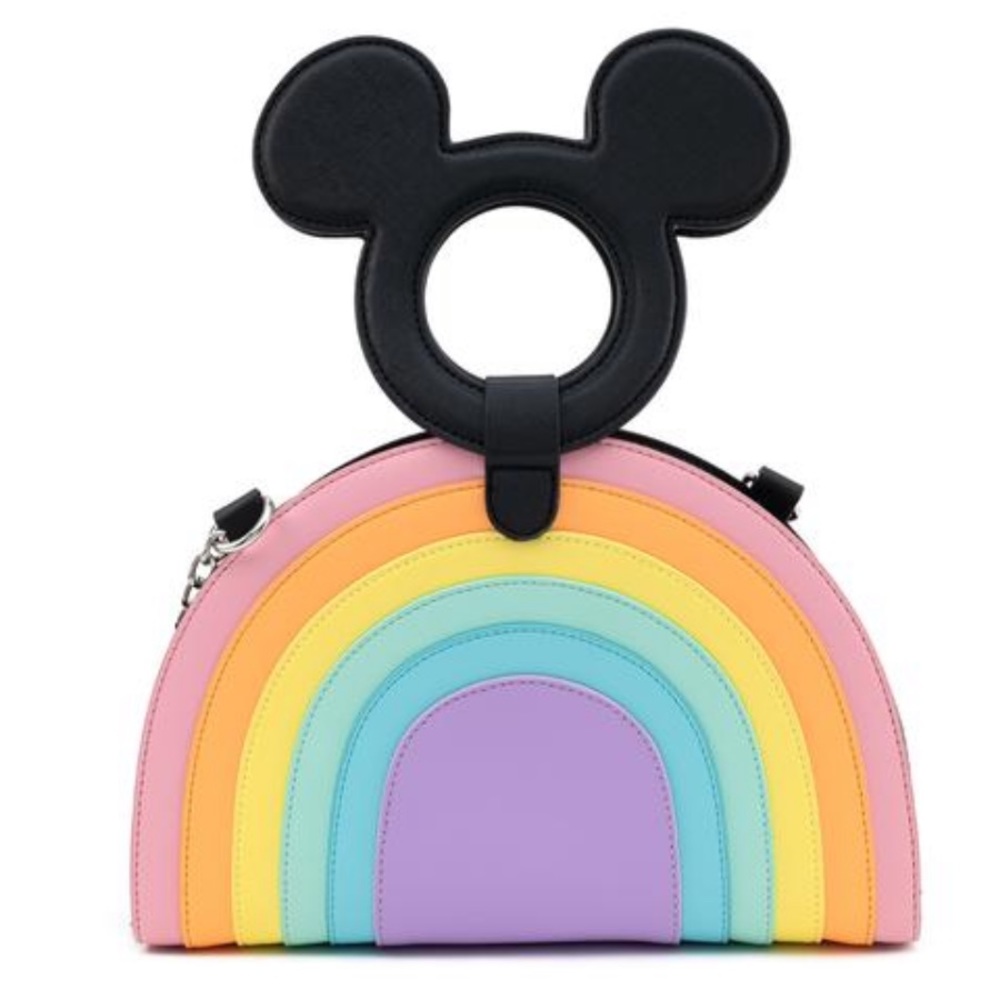 DISNEY MICKEY MOUSE PASTEL RAINBOW CROSSBODY BAG